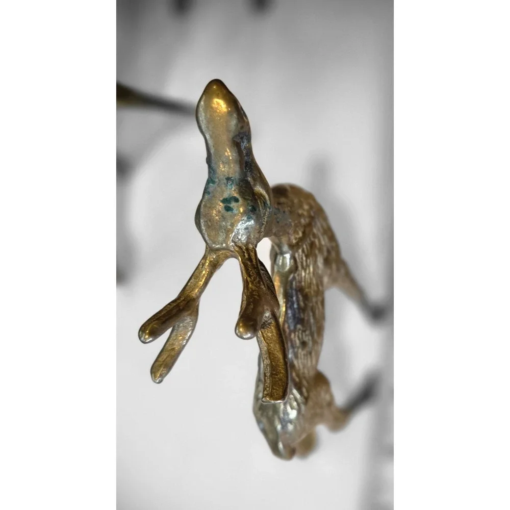 Brass Buck - Doe & Small Deer Textured - Vintage
